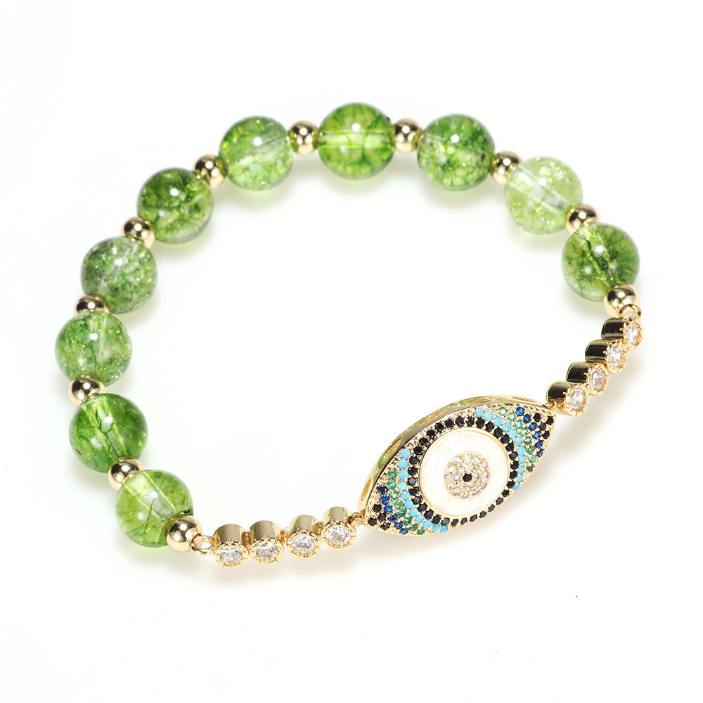 Wholesale Evil Eye Peridot Zircon Bracelet